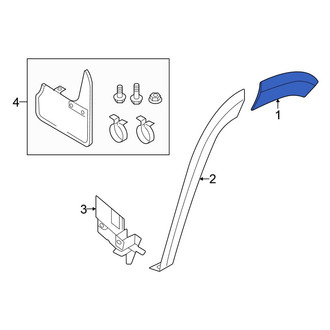 Volkswagen OE - Rear Center Left Wheel Arch Molding
