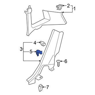 Volkswagen OE - Body C-Pillar Trim Panel Clip