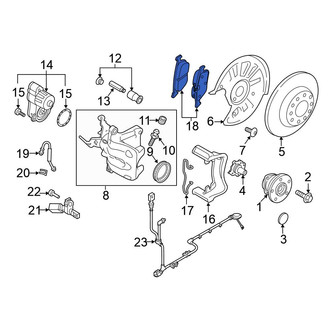 Volkswagen OE - Rear Disc Brake Pad Set