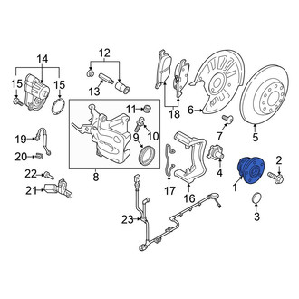 Volkswagen OE - Rear Wheel Bearing and Hub Assembly