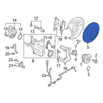 Volkswagen OE - Rear Disc Brake Rotor