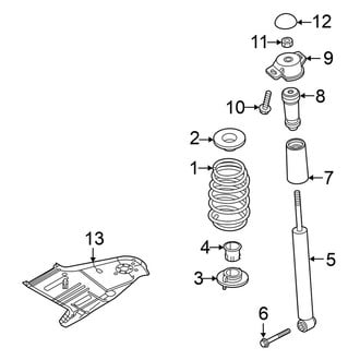 Volkswagen OE - Rear Suspension - Shocks & Components (FWD)