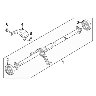 Volkswagen OE - Rear Suspension - Drive Shaft (S / SE / SE Black AWD)