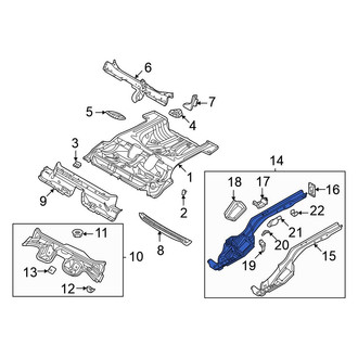 Volkswagen OE - Rear Left Frame Side Member Assembly