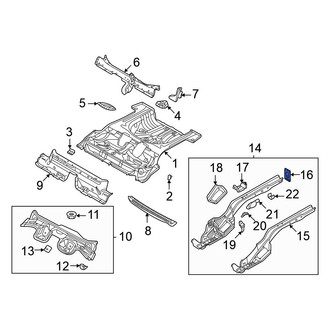 Volkswagen OE - Rear Right Frame Rail End