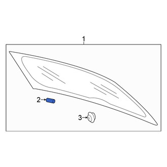 Volkswagen OE - Back Glass Spacer