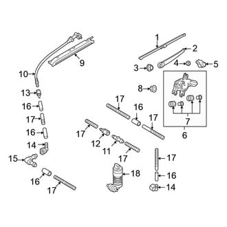 Volkswagen OE - Lift Gate - Wiper & Washer Components