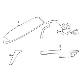 Volkswagen OE - Lift Gate - Spoiler