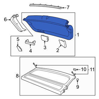 Volkswagen OE - Rear Lower Liftgate Trim