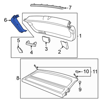 Volkswagen OE - Rear Lower Liftgate Trim