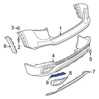 Volkswagen OE - Rear Left Reflector Panel