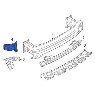 Volkswagen OE - Rear Left Bumper Impact Bar Bracket