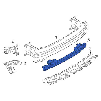 Volkswagen OE - Rear Bumper Impact Absorber