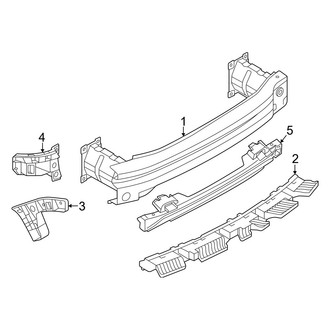 Volkswagen OE - Rear Bumper - Bumper & Components (Mount Components)