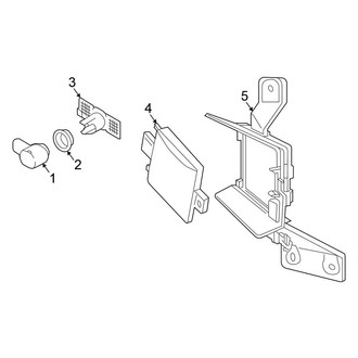 Volkswagen OE - Rear Bumper - Electrical Components