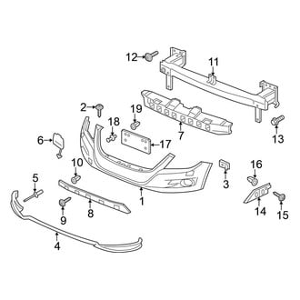 Volkswagen OE - Front Bumper - Bumper & Components (Base / Comfortline / Highline / Native / S / SE / SEL / Sport & Style / Track & Fun / Trendline Gas)