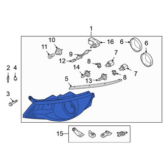 Volkswagen OE - Front Left Headlight Assembly