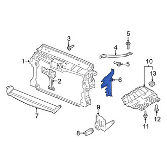 Volkswagen OE - Front Right Radiator Support Air Deflector