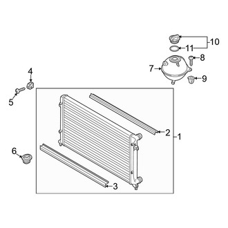 Volkswagen OE - Cooling - Radiator & Components (Gas)