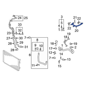 Volkswagen OE - Engine Coolant Pipe