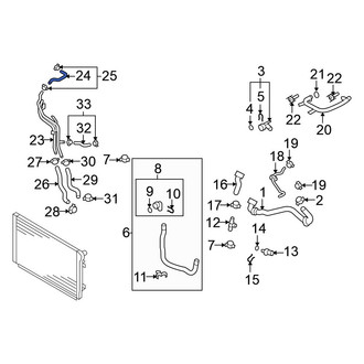 Volkswagen OE - Engine Coolant Reservoir Hose