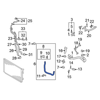 Volkswagen OE - Lower Radiator Coolant Hose