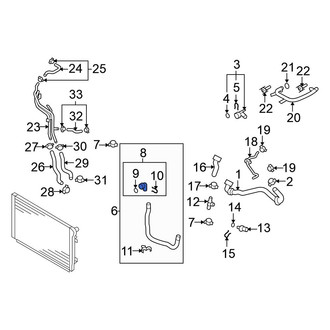 Volkswagen OE - Radiator Coolant Hose Adapter