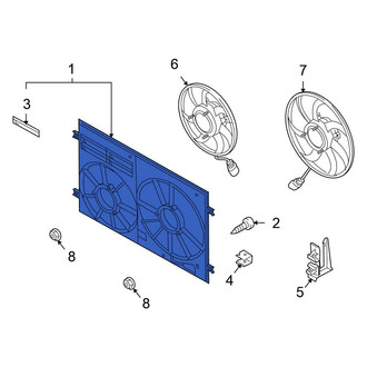 Volkswagen OE - Engine Cooling Fan Shroud