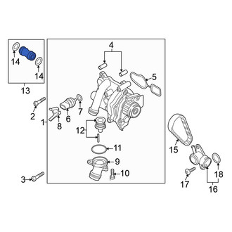 Volkswagen OE - Radiator Coolant Hose Adapter