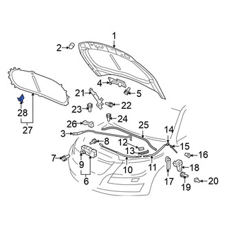 Volkswagen OE - Hood Insulation Pad Clip
