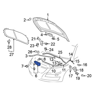 Volkswagen OE - Front Hood Latch