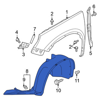 Volkswagen OE - Front Left Fender Splash Shield