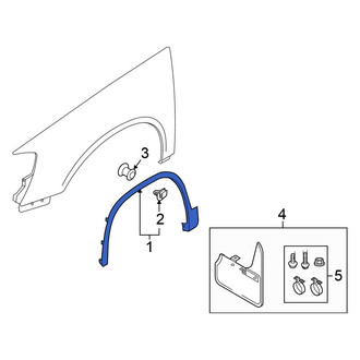 Volkswagen OE - Front Left Wheel Arch Molding
