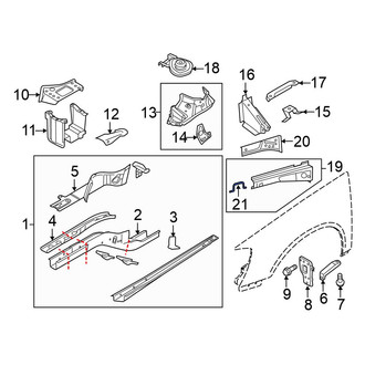 Volkswagen OE - Right Fender Bracket