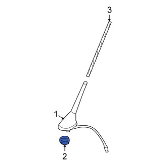 Volkswagen OE - Radio Antenna Base Nut