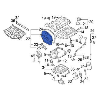 Volkswagen OE - Upper Engine Timing Cover