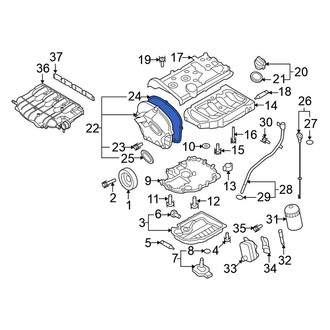 Volkswagen OE - Engine Timing Cover Gasket