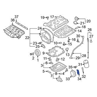 Volkswagen OE - Engine Oil Cooler Gasket