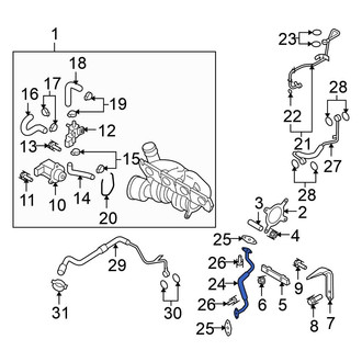 Volkswagen OE - Turbocharger Oil Line