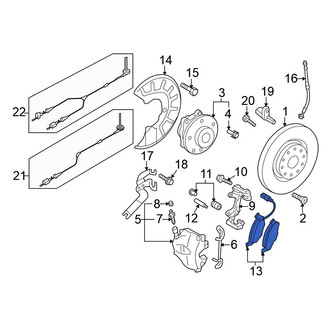 Volkswagen OE - Front Disc Brake Pad Set
