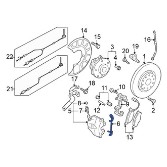 Volkswagen OE - Rear Disc Brake Anti-Rattle Clip