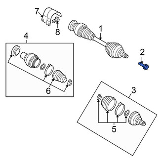 Volkswagen OE - CV Joint Bolt