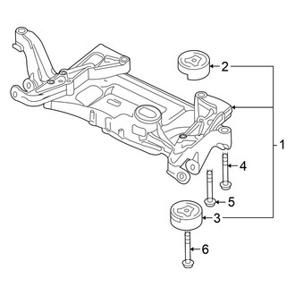 Volkswagen OE - Front Suspension - Suspension Mounting (Gas)