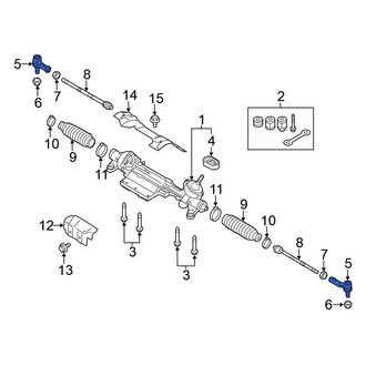 Volkswagen OE - Left Outer Steering Tie Rod End