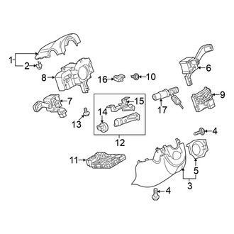Volkswagen OE - Steering Column - Shroud, Switches & Levers