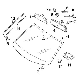 Volkswagen OE - Windshield - Glass (Gas)