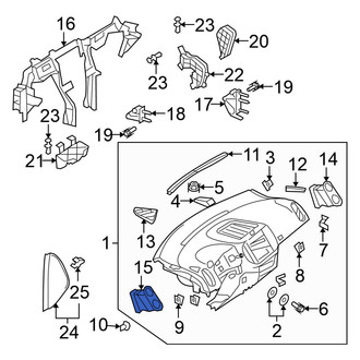 Volkswagen OE - Left Dashboard Air Vent