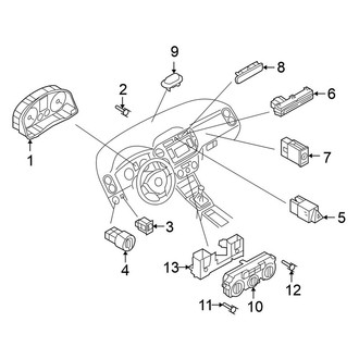 Volkswagen OE - Instrument Panel - Cluster & Switches (S / SE / SEL Gas)