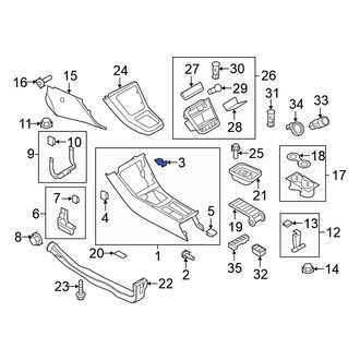 Volkswagen OE - Console Clip
