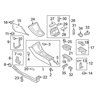 Volkswagen OE - Front Console (Gas)